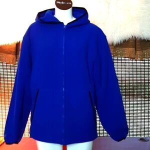 CB Collections‎ Vintage Hoodie  Blue Fleece Jacket S